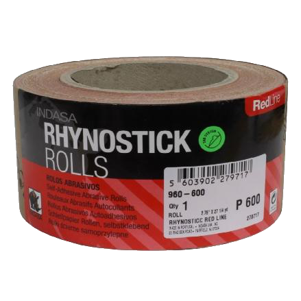 Indasa Rhynostick Red Line 2.75" x 27.5 Yards PSA Sticky